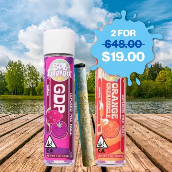 SOL FUSION<BR> 1.2G INFUSED PREROLLS