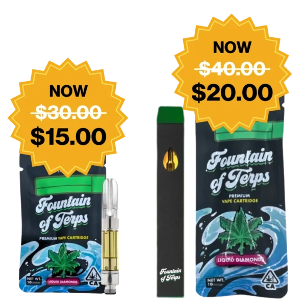 FOUNTAIN OF TERPS<BR> MELTED DIAMONDS VAPORIZERS