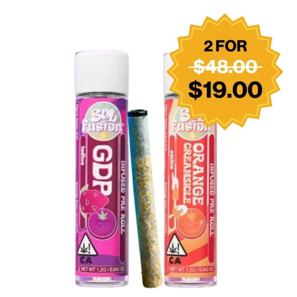 SOL FUSION<BR> 1.2G INFUSED PREROLLS