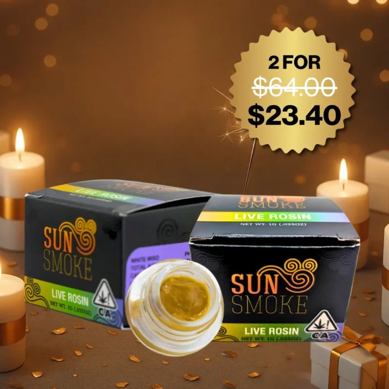 SUN SMOKE<br> 1G ROSIN EXTRACTS