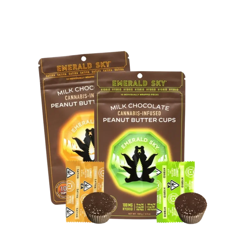 EMERALD SKY<br> 100MG PEANUT BUTTER CUPS
