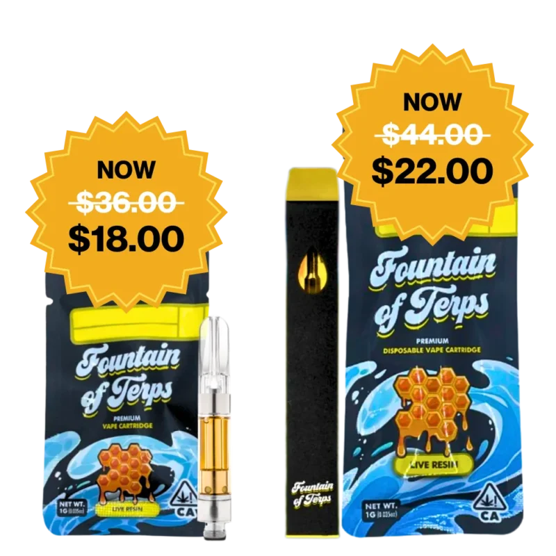 FOUNTAIN OF TERPS<br> LIVE RESIN VAPORIZERS
