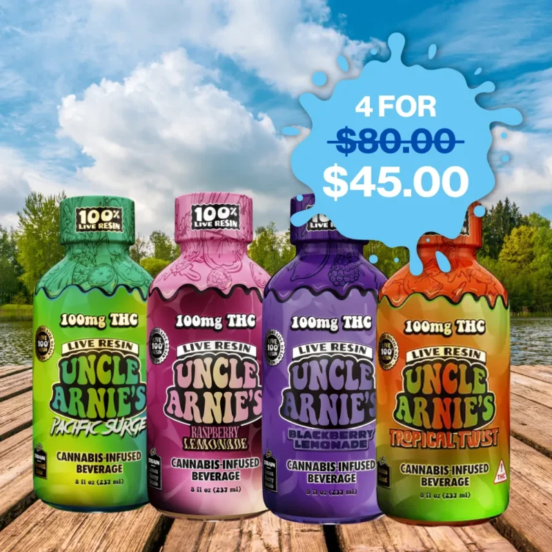 UNCLE ARNIES<BR> LIVE RESIN BEVERAGES