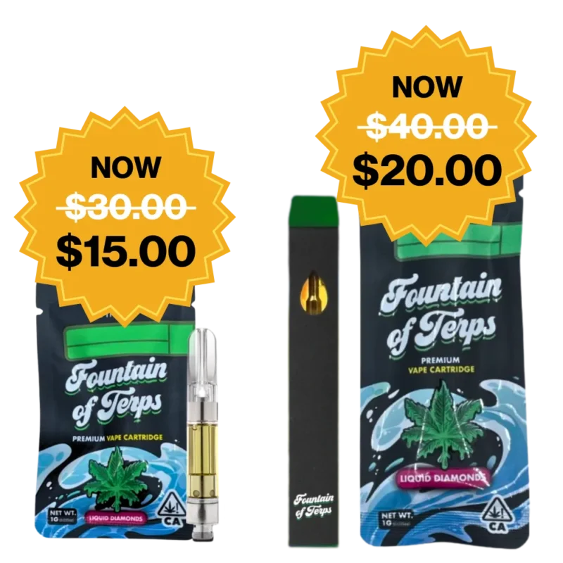 FOUNTAIN OF TERPS<BR> MELTED DIAMONDS VAPORIZERS