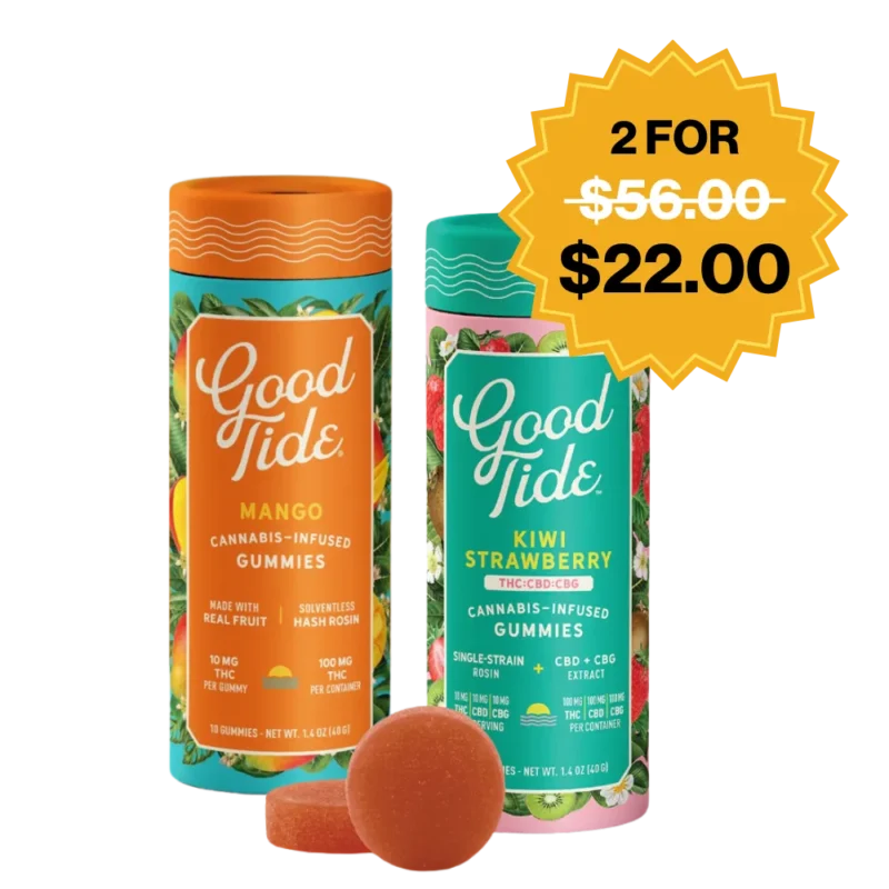 GOOD TIDE<BR> 100MG EDIBLES